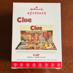 NIB Rare Hallmark Keepsake Ornament dated 2017 Clue Board Game